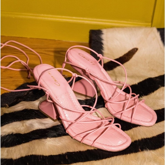 Circus NY bySam Edelman Blanche Lace-Up IVORY Sandal (Women)/size 9.5 - Picture 9 of 10